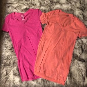 PINK Victoria secret V-necks.